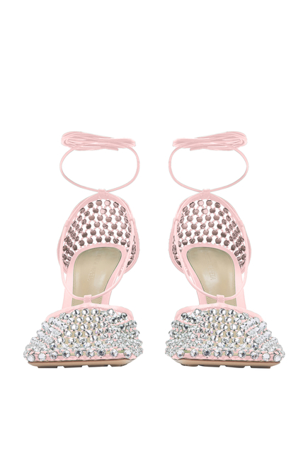 Sparkle Embellished Stretch Sandals